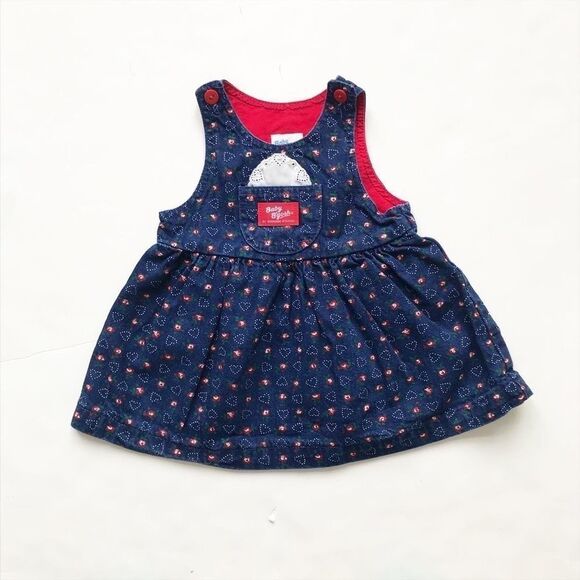OshKosh B'gosh Other - Vintage Oshkosh heart patterned denim dress 18m